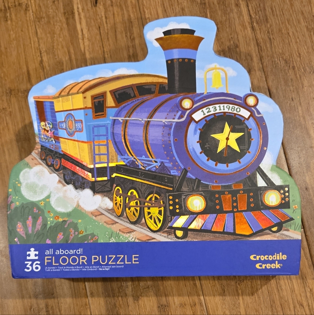 Crocodile Creek 36 Piece Train Floor Puzzle